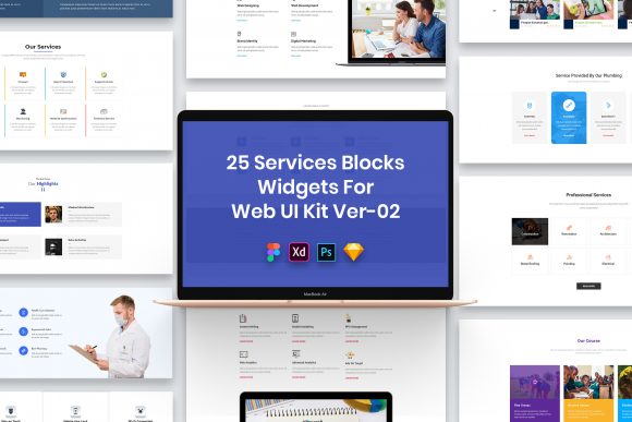 Evaluating the 25 Services Blocks Widgets for Web UI Design Kit