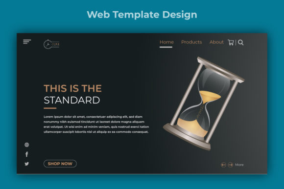 Evaluating the Standard Web Template Landing Page with Flat Illustration Design