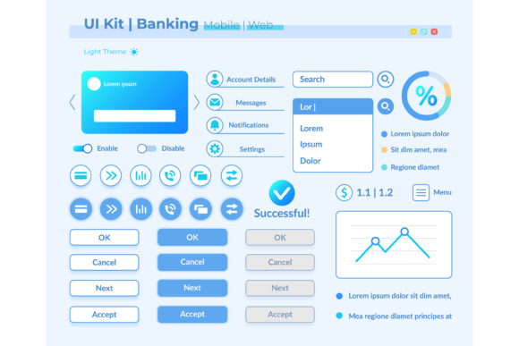 Mastering Online Banking Infographics UI Elements