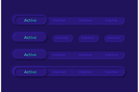 Switches UI Elements Kit for Modern Dark Interfaces