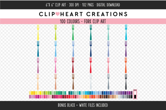Unlock Creative Possibilities with Fork Clip Art in 100 Vibrant Colors