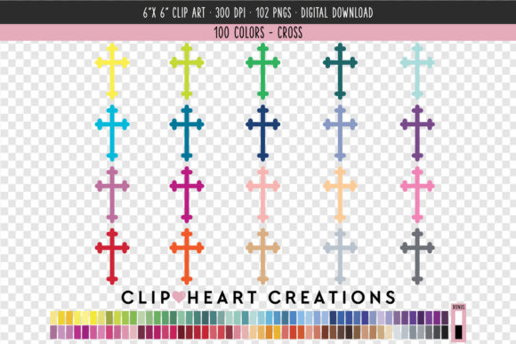 Unlocking Creative Potential with Church Cross Clip Art in 100 Vibrant Colors