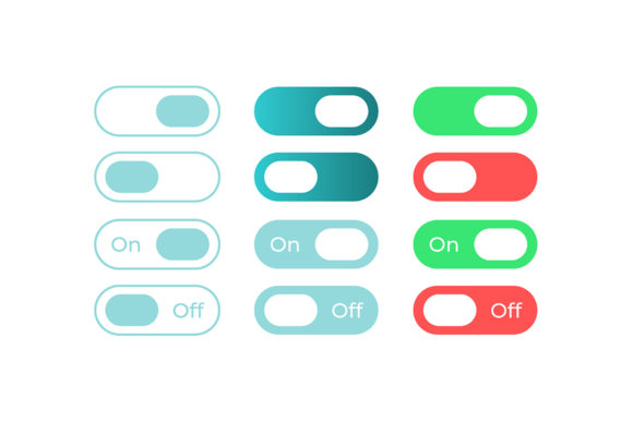 Vibrant Controls: The Colourful Switches UI Elements Kit